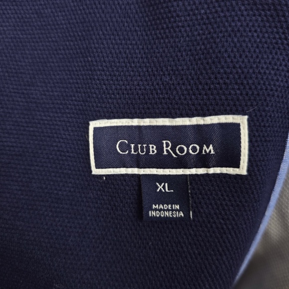 Club Room Mens XL Knit Two Button Blazer Jacket, Blue, NWT - Picture 5 of 9